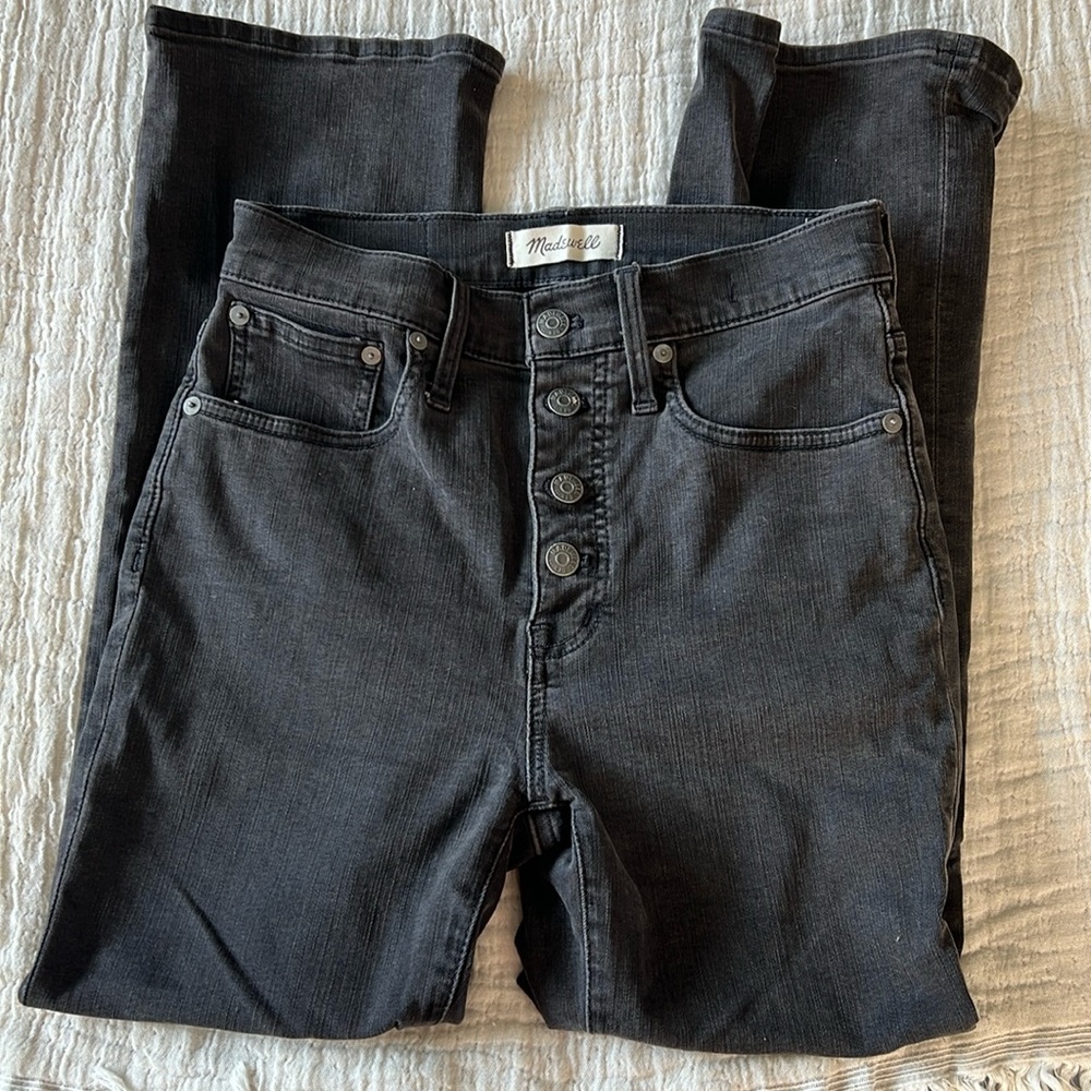 Madewell Cali denim boot grey